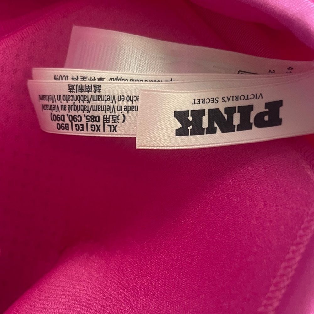 Victoria's Secret PINK ACTIVE Seamless Air High Impact Hot Pink Sports Bra XL - Picture 3 of 5